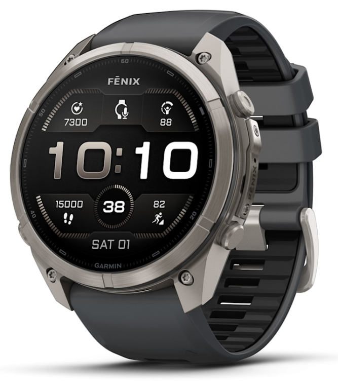 Garmin fenix 9 Pro 3,81 cm (1.5") AMOLED 51 mm Digital 466 x 466 Pixeles Pantalla táctil Titanio Wifi GPS (satélite)