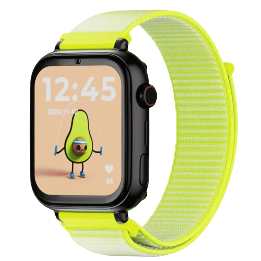 SaveWatch PLUS 1 Negra / Tela Amarillo Fluor