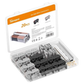 Sonoff 211 Gris - Conector de Cables para Carril DIN Pack de 20 unidades
