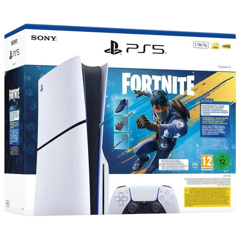 Sony PlayStation 5 Slim Chasis E + Fortnite Flowering Chaos