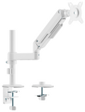 AISENS Soporte de Mesa Eco Contrapeso Giratorio e Inclinable para Monitor/TV 9kg (3 PIVOTES, 1 BRAZO) de 17-32, Blanco