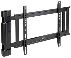TooQ Soporte de pared Con regulación eléctrica para pantallas de 32” – 75”, Negro