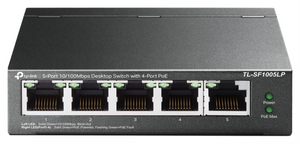 TP-Link TL-SF1005LP switch No administrado Fast Ethernet (10/100) Energía sobre Ethernet (PoE) Negro