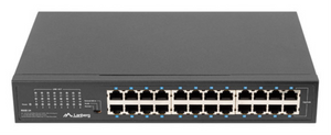 Lanberg RSGE-24 switch No administrado Gigabit Ethernet (10/100/1000) 1U Negro