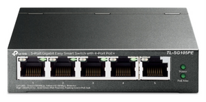 TP-Link TL-SG105PE switch Gestionado L2 Gigabit Ethernet (10/100/1000) Energía sobre Ethernet (PoE) Negro