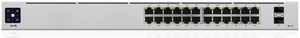 Ubiquiti UniFi 24-Port PoE Gestionado L2/L3 Gigabit Ethernet (10/100/1000) Energía sobre Ethernet (PoE) 1U Plata