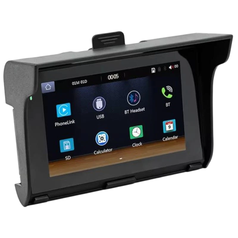 Pantalla táctil universal SWM B5350 5 pulgadas Carplay/Android Auto Negro Autorradio inalámbrico
