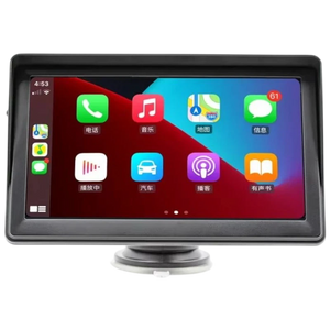 Pantalla táctil universal SWM B600W 7 pulgadas Carplay/Android Auto Inalámbrico Negro