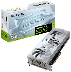 GIGABYTE GeForce RTX 5070 Ti EAGLE OC ICE SFF 16G Tarjeta Gráfica - 16GB GDDR7, 256 bits, PCI-E 5.0, 2542 MHz Core Clock, 3 x DP 2.1a, 1 x HDMI 2.1b, NVIDIA DLSS 4, GV-N507TEAGLEOC ICE-16GD
