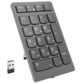 Teclado Lenovo 4Y41C33791 numérico inalámbrico RF ultradelgado layout español compatible universal batería recargable