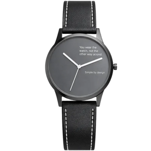 TN99 Smartwatch con Correa Leather Negro Monitoreo de Frecuencia Cardíaca