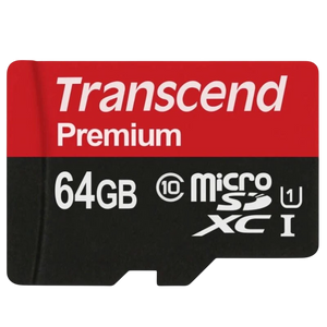 Transcend TS64GUSDU1 64 GB Clase 10 UHS-I U1 MLC NAND Negro / Rojo