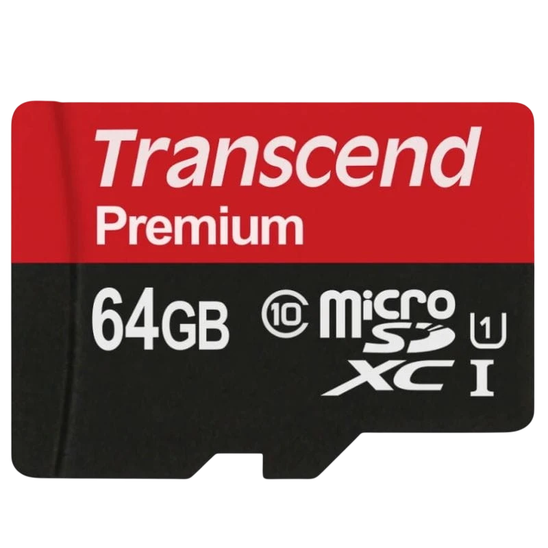 Transcend TS64GUSDU1 64 GB Clase 10 UHS-I U1 MLC NAND Negro / Rojo