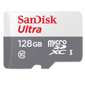 SanDisk Ultra UHS-I 128 GB Clase 10 Gris / Blanco