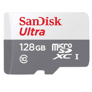 SanDisk Ultra UHS-I 128 GB Clase 10 Gris / Blanco