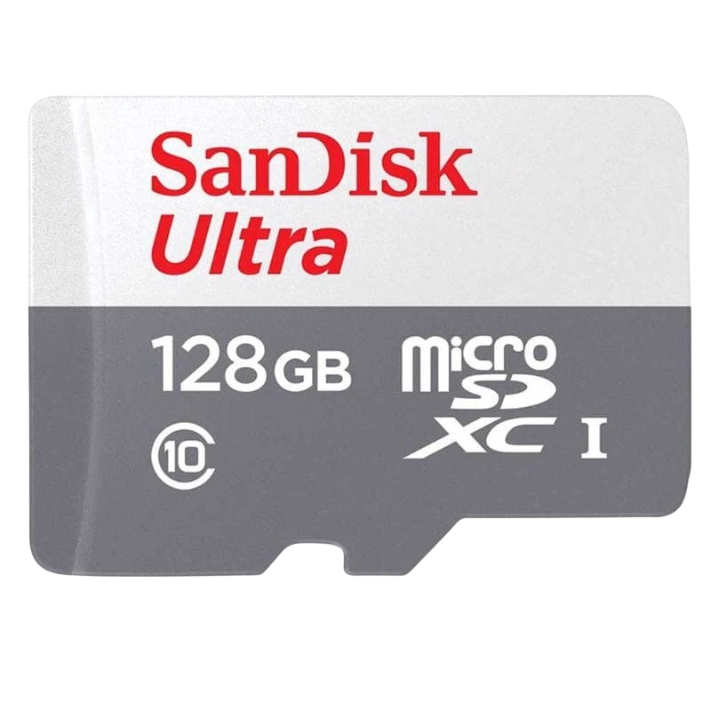SanDisk Ultra UHS-I 128 GB Clase 10 Gris / Blanco