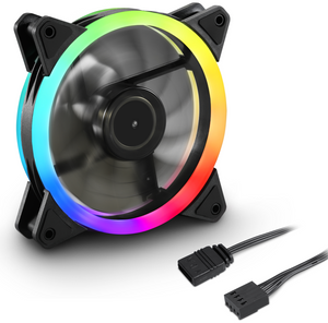 Sharkoon Shark Blades PWM Carcasa del ordenador Ventilador 12 cm Negro 1 pieza(s)