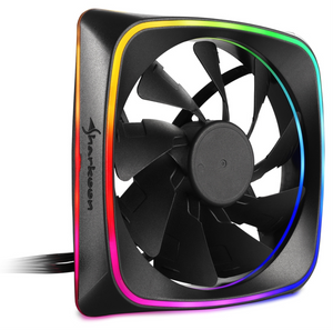 Sharkoon RGB SHARK Lights Carcasa del ordenador Ventilador 12 cm Negro