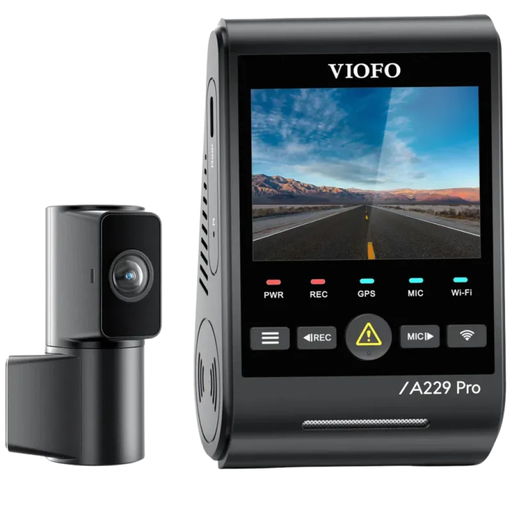 VIOFO A229 Pro Tele 4K + 2K WiFi GPS - Dash Cam