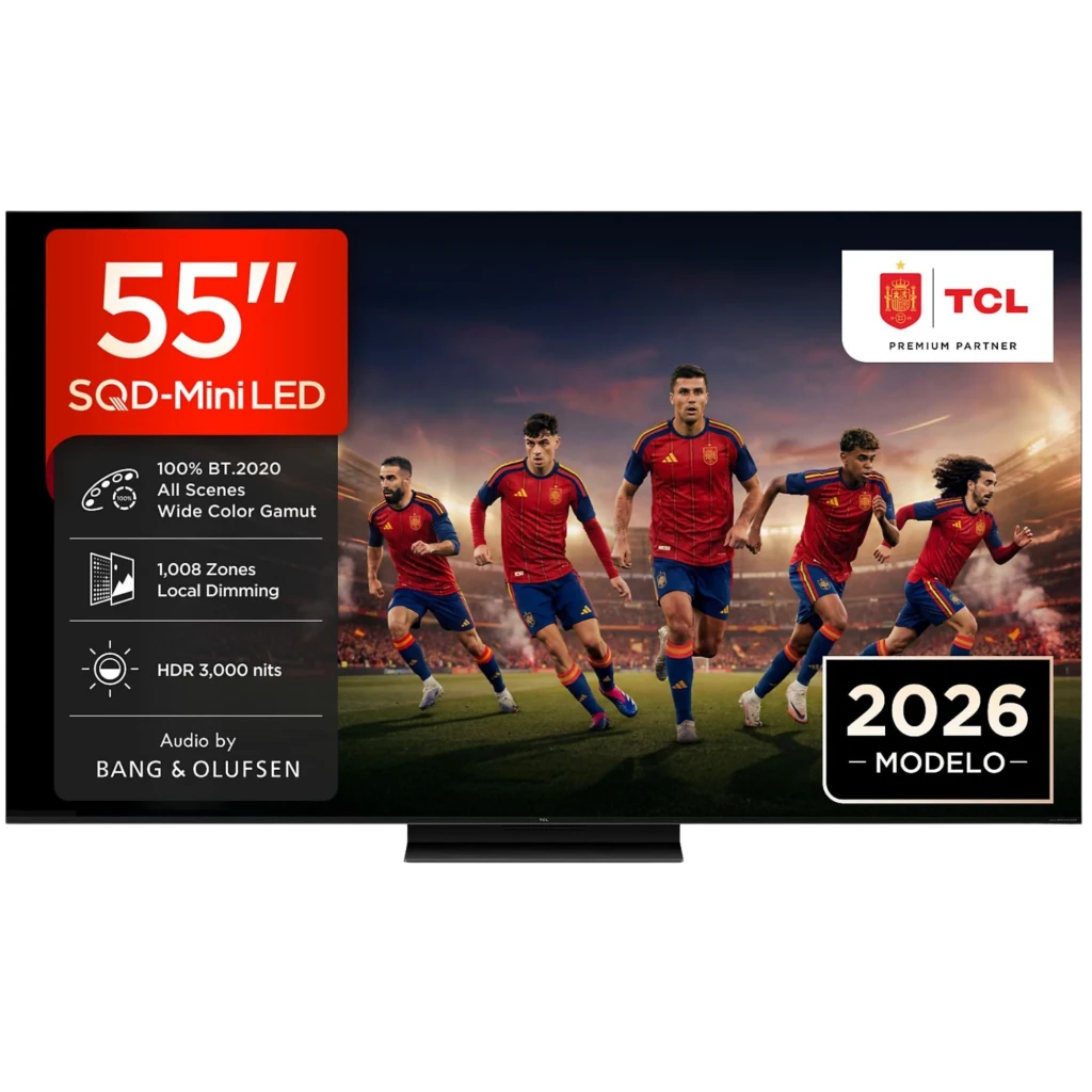 TCL C8L 55C8L Televisor 139,7 cm (55") 4K Ultra HD Smart TV Wifi Negro 6000 cd / m²
