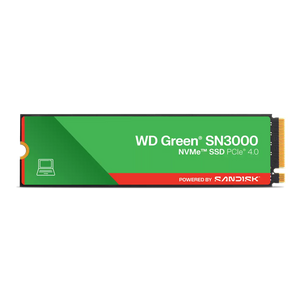 1 TB SSD SERIE M.2 2280 PCIe GREEN NVME SN3000 WD WDS100T4G0E