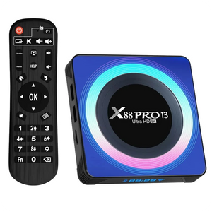 X88 PRO 13 4GB/32GB Caja Acrílica Android 13 - Android TV