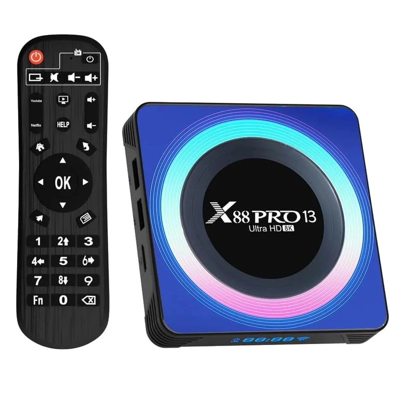 X88 PRO 13 4GB/64GB Caja Acrílica Android 13 - Android TV