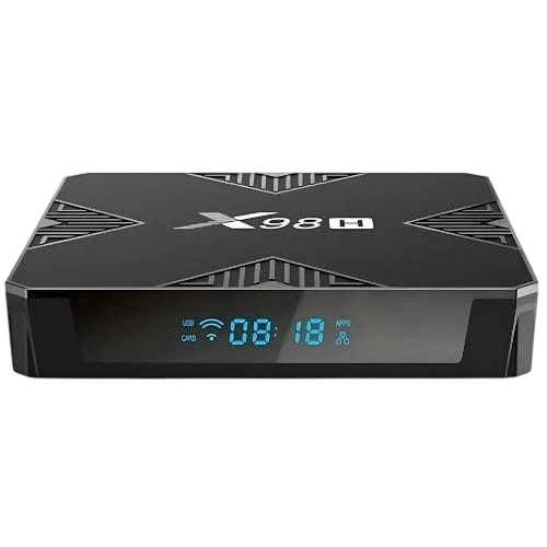 X98H 4GB/32GB Negro Android 12 4K WiFi doble banda Bluetooth H618 TV Box