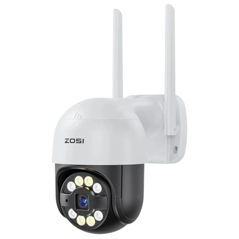 ZOSI C289 3MPx FullHD WiFi P/T IP66 IA Blanco + Tarjeta microSD 32GB