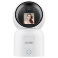 ZOSI C519M 4 MPx 2.5K P/T WiFi Dual Detección de movimiento Pantalla Blanco